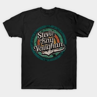 Stevie Ray Vaughan // Retro Circle Crack Vintage T-Shirt